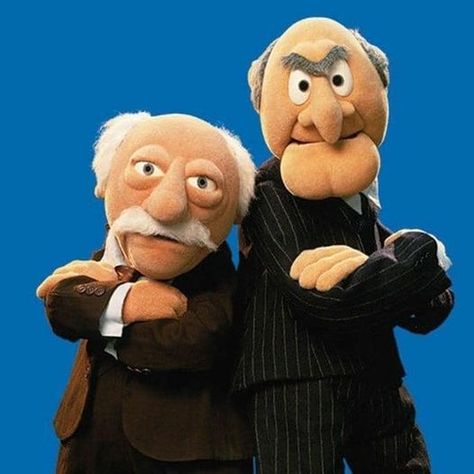 Statler And Waldorf Muppet Characters, The Muppets Characters, Muppets Party, Black Smile, Statler And Waldorf, Circus Characters, Sesame Street Muppets, Fraggle Rock, The Muppet Show