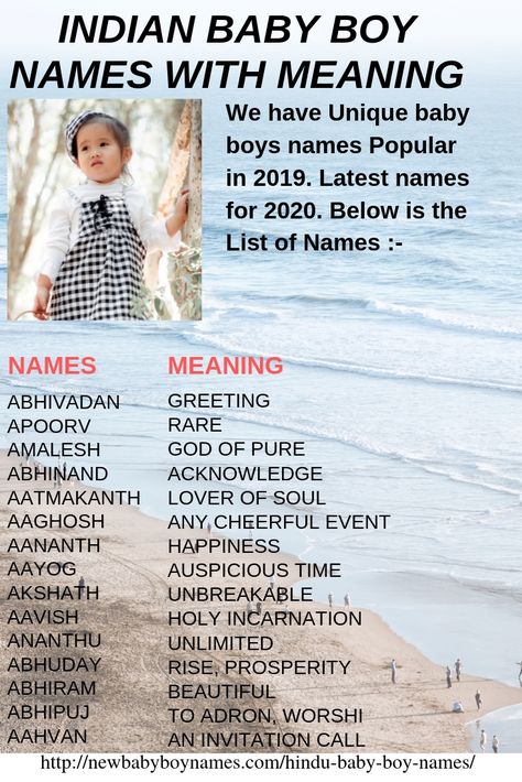 We have Unique baby boys names Popular in 2019. Latest names for 2020. It also have names from A to Z trending names you will love it also contain Hindu names inspired by Sanskrit. Baby boy names starting with “a” in Sanskrit Hindi most beautiful unique names baby boy names Sanskrit Hindu baby names with meaning And Numerology. baby names start with “A”. Hindi Names For Boys, Sanskrit Baby Boy Names, Baby Boy Names With Meaning, Hindu Names For Boys, Boy Names With Meaning, Baby Boy Names Unique, Trendy Baby Boy Names, Boy Names Unique, Hindu Names