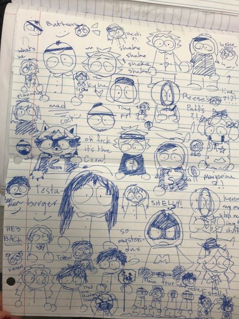 South Park Sketch, South Park Drawings, South Park Doodles, South Park Memes, South Park Funny, South Park Fanart, Park Art, Sketchbook Art Inspiration, Art Inspiration Drawing