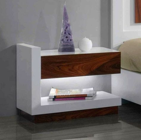 Side Table Design Bedroom, Bed Side Table Design Modern, Room Cool Ideas, Modern Side Table Design, Wooden Bed Side Table, Bed Side Table Design, Beautiful Bed Designs, Bed Designs With Storage, Luxury Sofa Living Room