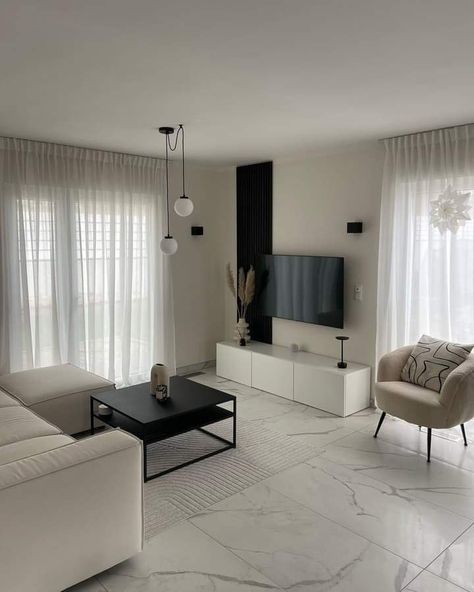 White Living Room Decor, Modern Appartement, Classy Living Room, Modern Living Room Interior, Apartment Living Room Design, Living Room Decor Inspiration, Dream Apartment Decor, Living Room Design Inspiration, Home Design Living Room