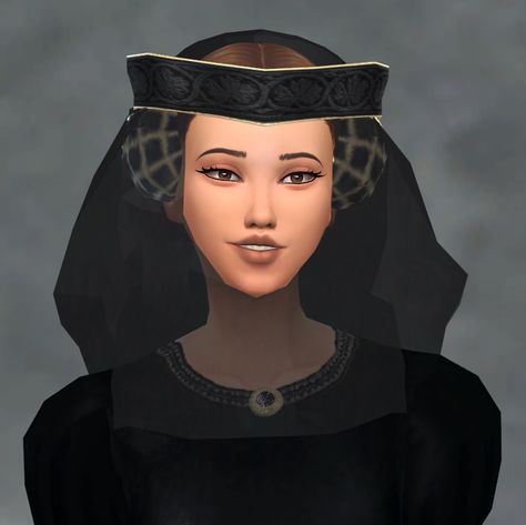 S2 Crispinette Headpiece and Braided Buns Hair - Updated | Patreon Sims 4 Medieval Headpiece, Medieval Headpiece, Fantasy Hairstyles, Sims 4 Medieval, Braided Buns, Sims Ideas, Fantasy Hair, Braided Bun, Maxis Match