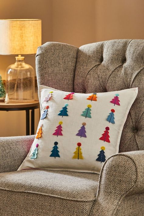 Bright Christmas Tree, Amazing Christmas Trees, Buy Christmas Tree, Christmas Tree Pillow, Christmas Applique, Tree Pillow, Christmas Tree Shop, Bright Christmas, Christmas Pillows