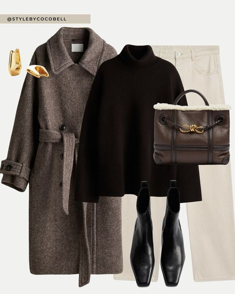 Streetstyle/Fashion & Digital Marketing | Same coat, two totally different vibes! This classic coat is perfect for layering—whether you’re dressing up with sleek boots and a knit or… | Instagram Non Outfits, Winter Coat Outfits Classy, Sleek Boots, Different Vibes, Winter Coat Outfits, Trendy Maternity Outfits, Chunky Turtleneck Sweater, H&m Fashion, Privacy Settings