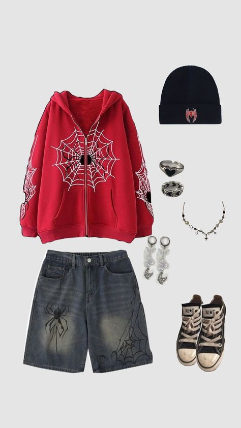 #spiderman #outfit Spiderman Outfit Ideas, Spider Man Outfits Ideas, Spiderman Fit, Spiderman Clothes, Spiderman Outfit, Batman Outfits, Spiderman Birthday, Dream Style, Motorcycle Outfit