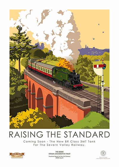 The 82045 Steam Locomotive Trust - SVR Wiki Ribblehead Viaduct, Gros Pull Mohair, Train Illustration, London Transport Museum, The Barbican, Transport Museum, Train Posters, Railway Posters, Train Art