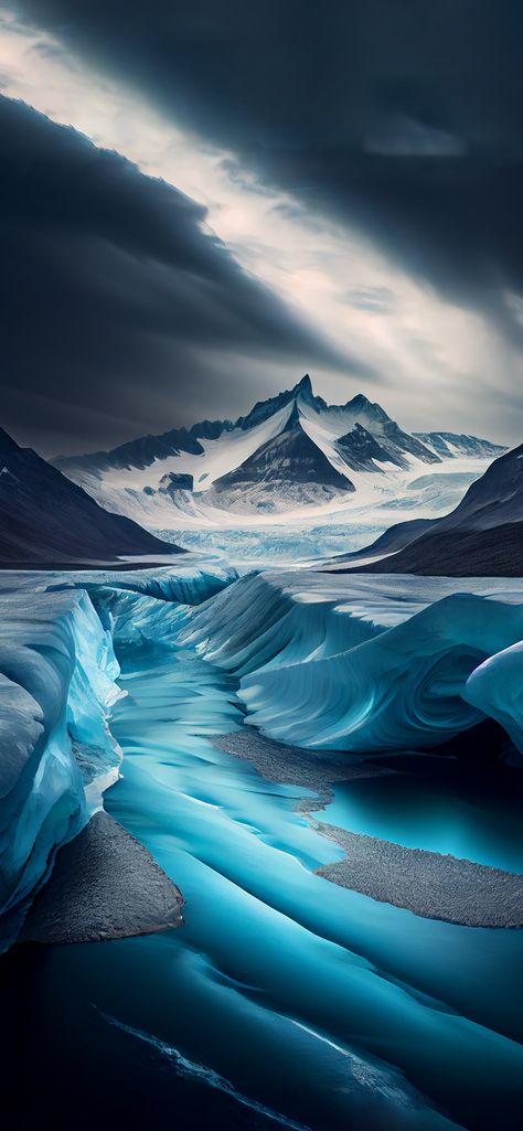 Glacier Aesthetic, Arctic Aesthetic, Glacier Wallpaper, Ying Yang Art, Android Aesthetic, Sunset Canvas Painting, Love Wallpaper Download, Original Iphone Wallpaper, Pretty Landscapes