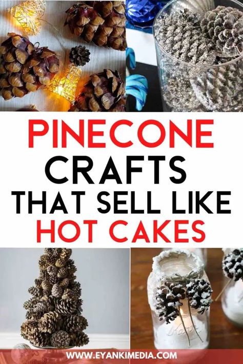 Pinecone Projects, Pinecone Crafts Kids, Profitable Crafts, Pinecone Crafts Christmas, String Fairy Lights, Pinecone Crafts, Painted Pinecones, Pine Cone Art, Acorn Crafts