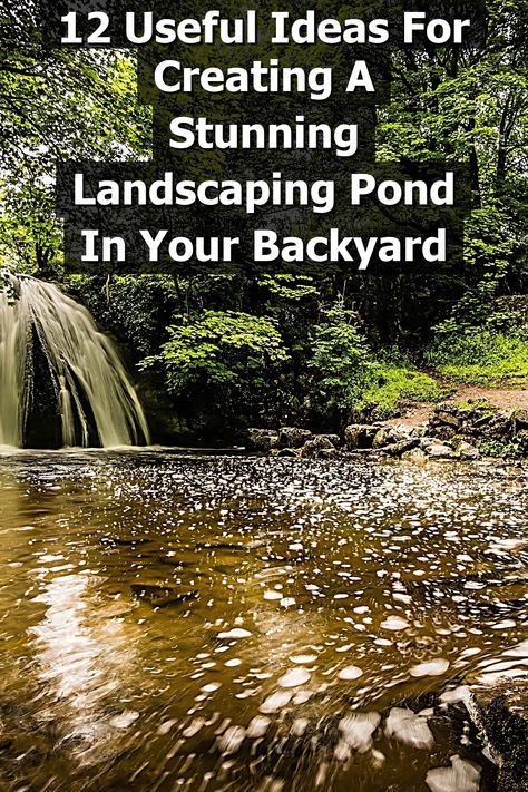 Transform your outdoor space with a beautiful landscaping pond! In our guide, "12 Useful Ideas For Creating A Stunning Landscaping Pond In Your Backyard," discover innovative tips and inspiration to design the perfect pond that enhances your garden's aesthetic. From choosing the right location to selecting plants and fish, we provide essential insights to help you create a serene oasis right at home. Dive into your landscaping project today! Beautiful Koi Ponds, Diy Waterfall Pond Backyard Stream, Pond Less Waterfall, Stream Landscaping, Large Natural Pond Landscaping, Stunning Landscaping, Small Backyard Ponds, Farm Pond, Beautiful Landscaping