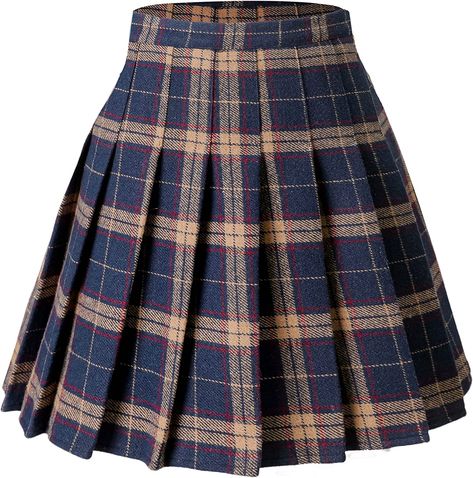 Dark Academia Shorts, Dark Academia Skirt, Academia Skirt, School Skirt, Skirt With Shorts, Stretchy Skirt, Plaid Pleated Skirt, Thick Wool, Pleated Shorts