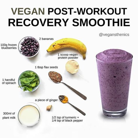 Workout Recovery Smoothie, Workout Smoothie Recipes, Smoothie Cleanse Recipes, After Workout Food, Pre Workout Smoothie, Best Vegan Protein Powder, Post Workout Protein Shakes, Recovery Smoothie, Best Vegan Protein