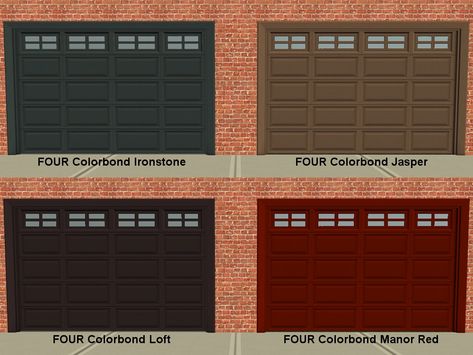 The Sims 4 Garage Door, Sims 4 Garage Door Cc Patreon, Sims 4 Garage Door Cc, Sims 4 Garage Cc, Black Garage Door, Exterior Garage Door, Garage Clutter, Garage Gate, Apartment Door