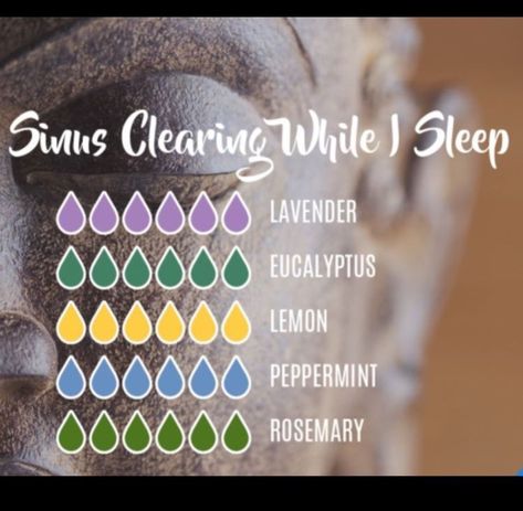 Sinus clearing Sinus Clearing, Essential Oils For Colds, Essential Oil Combinations, Essential Oil Diffuser Blends Recipes, Essential Oil Remedy, Oils For Sleep, Young Living Essential Oils Recipes, Essential Oils Guide, Essential Oils For Sleep