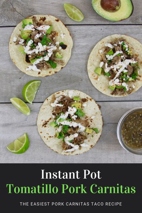 Pork Shoulder Carnitas Crockpot, Carnitas Tacos Recipe, Instant Pot Pork Carnitas, Pork Carnitas Tacos, Boneless Pork Roast, Pork Carnitas Recipe, Latino Food, Carnitas Tacos, Sweet Pork