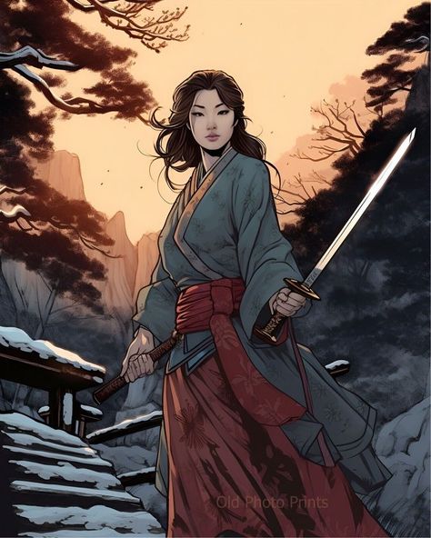 Woman Samurai, Onna Bugeisha, Samurai Drawing, Female Samurai, Japanese Warrior, Japanese Characters, Samurai Art, Samurai Warrior, Arte Inspo