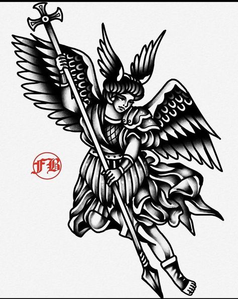 #tattoo #tattoos #inked #tattooart #tattooed #tattooideas #tattoodesign #tattooinspiration #tattoosleeve #tattooflash #inkedgirls #tattooedwomen  #InkLaughs  #TattooFails Angel Tattoo Men Traditional, American Traditional St Michael Tattoo, American Traditional Valkyrie Tattoo, Old School Tattoo Men Ideas, Man Traditional Tattoo, Traditional Tattoo Art Men, Classic Tattoos For Men, American Traditional Forearm, American Traditional Tattoo Design Black