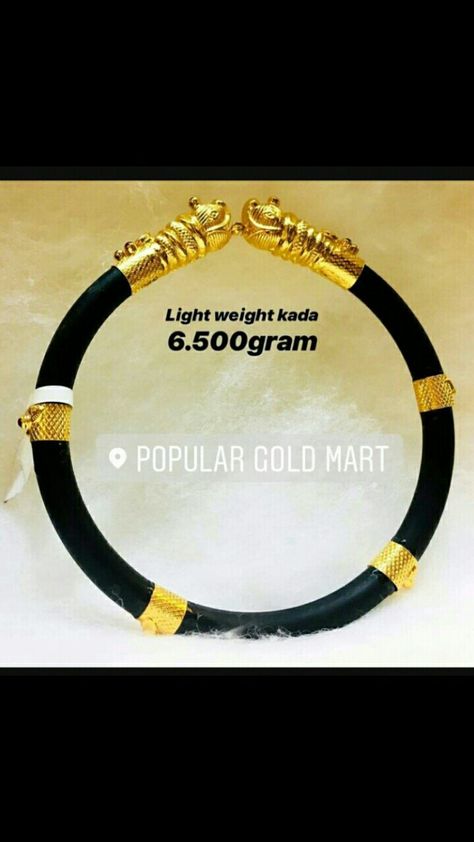 Black Kadiyam For Men, Black Rubber Gold Kada For Men, Black Kada For Men, Gold Jada, Mens Bracelet Gold Jewelry, Man Gold Bracelet Design, Gold Necklace Price, Elephant Hair, Baby Jewelry Gold