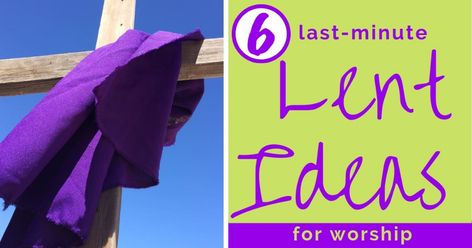 6 LAST-MINUTE LENT IDEAS FOR YOUR WORSHIP SERVICE - thecreativelittlechurch.com Lent Altar Decorations Ideas, Lent Church Decorating Ideas, Lent Decorations For Church Altar, Lent Church Decorations, Retreat Decorations, Ideas For Lent, Lent Decorations, Lent Decorations For Church, Easter Video