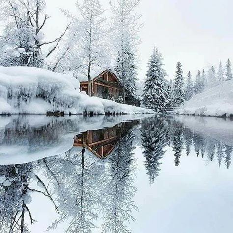 Just a cozy place... - 9GAG Winters Tafereel, Winter Szenen, Winter Cabin, Winter Magic, A Cabin, Winter Scenery, Winter Beauty, Snow Scenes, Winter Pictures