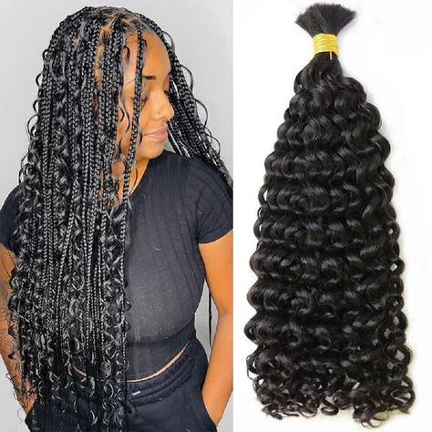 Product Spiral Curl Bulk Human Hair for Braiding No Weft Micro Braids Remy Hair 100g Material Malaysian Human Hair Style Spiral Curly Attachment Bulk For Braiding Hair Color #Black  #Brown Length 16-28inches Features One piece Net Weight 100 grams Texture Spiral Curly The Price is for 1piece,100grams/Piece Curly Attachment Braids, Spiral Braids, Human Hair For Braiding, Micro Braids Hairstyles, Braiding Hair Colors, Spiral Braid, Spiral Curls, Hair Twist, Twist Styles