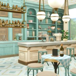 Cozy Bistro, Sims 4 House Design, Casas The Sims 4, Sims Building, 4 Wallpaper, Sims 4 Cc Packs, Sims 4 Cc Furniture, Sims 4 Cas, Sims 4 Build