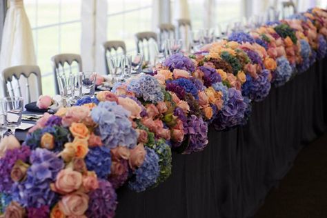 Orange Purple Wedding, Wedding Color Schemes Winter, Floristry Design, Luxury Florists, Wedding Runner, Table Arrangements Wedding, Burnt Orange Weddings, Wedding Colors Purple, Fall Floral Arrangements