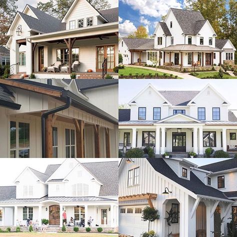 The epitome of modern farmhouse architecture is @buildingcolwynbay They achieved the perfect balance of modern to farmhouse without… Cape House Exterior, White House Black Windows, Horizontal Siding, White Modern Farmhouse, Siding Ideas, Hardie Siding, Farmhouse Architecture, Fiber Cement Siding, Vertical Siding