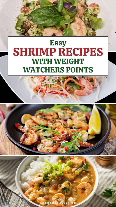 Healthy Weight Watchers Shrimp Recipes Weight Watchers Shrimp Recipes Dinners, Ww Shrimp Recipes With Points, Ww Seafood Recipes, Ww Shrimp Recipes, Weight Watchers Shrimp Recipes, Weight Watchers Shrimp, Recipes With Pasta, Weight Watchers Food Points, Shrimp Bbq Recipes