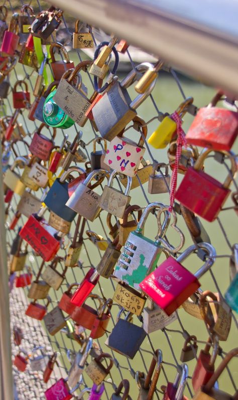 Locks On Bridge, Paris Lock Bridge, Sound Of Music Tour, Love Lock Bridge, Locks Of Love, Alphabet Dating, Love Bridge, Lock Bridge, The Sound Of Music