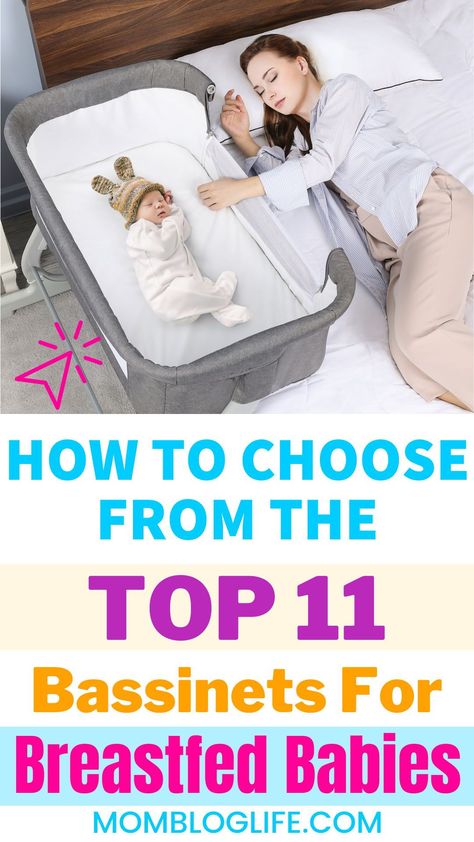 Learn how to choose from the top 11 bassinets for breastfed babies. If you are a new mom, you may be wondering which bassinet to buy for your little one. We will also talk about the benefits of using a bassinet for nursing babies and why it is important to choose a model specifically designed for this purpose. Best Bassinets For Newborns 2023, Best Bassinets For Newborns, Newton Bassinet, Baby Bassinet Ideas, Bassinets For Baby, Baby Basinets, Halo Bassinet Swivel Sleeper, Co Sleeper Bassinet, Best Bassinet