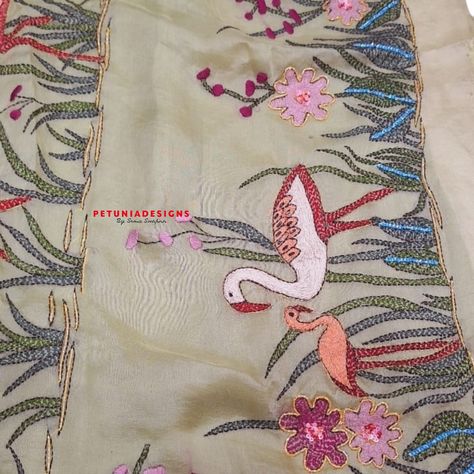 This Hand Embroidery on Crepe Silk Saree exudes elegance, featuring intricate designs meticulously crafted with fine threads. The luxurious crepe silk drapes beautifully, enhancing the detailed embroidery and adding a touch of sophistication to any occasion. For inquiries or to place an order, please contact us on WhatsApp at 9000300006. #HandEmbroidery #CrepeSilkSaree #ElegantFashion #LuxurySilk #TraditionalWear #IntricateDesigns Silk Drapes, Crepe Silk Sarees, Detailed Embroidery, Place An Order, Luxury Silk, Intricate Designs, Elegant Fashion, Silk Saree, Silk Sarees