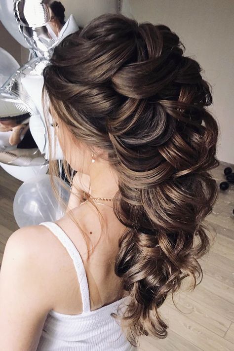 Elegant Wedding Hairstyles, Glamorous Wedding Hair, Really Long Hair, Elegant Wedding Hair, Best Wedding Hairstyles, Hair Homecoming, Wedding Hairstyles Half Up Half Down, Homecoming Hair, Wedding Hair Down