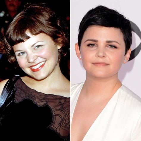 Happy birthday, Ginnifer Goodwin! Jennifer Goodwin Pixie, Ginnifer Goodwin Hair, Pixie Cut For Round Face Plus Size, Ginnifer Goodwin Pixie, Celebrity Short Haircuts, Pixie Cut Round Face, Hair Craft, Short Haircuts With Bangs, Celebrity Haircuts