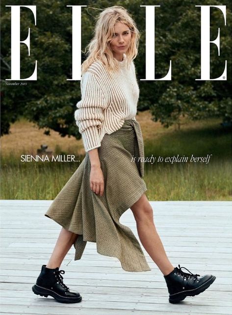 Sienna Miller Style, Fashion Cover, Sienna Miller, Elle Magazine, Mein Style, Looks Chic, Mode Inspo, 가을 패션, Classic Outfits