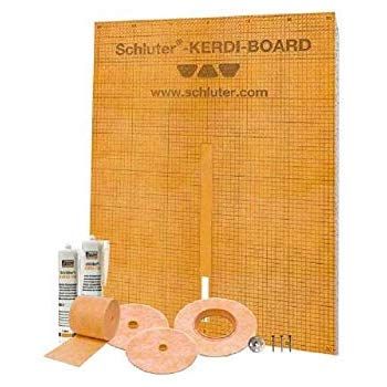 Schluter Systems Kerdi Board Waterproof Shower Kit, Model KBKIT - - Amazon.com Types Of Floor Tiles, Heated Towel Warmer, Acrylic Shower Base, Old Bathtub, Floor Heating Systems, Underfloor Heating Systems, Electric Underfloor Heating, Waterproof Tape, Shower Walls