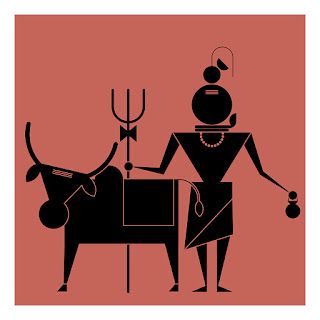 ABHIJIT KALAN: Nandi_11 Shiva With Nandi Painting, Warli Art Gods, Shivratri Drawing For Kids, Shiva Modern Art, Lord Shiva Illustration Art, Nandi Painting, Shivratri Drawing, Nandi Shiva, Shiva Nandi