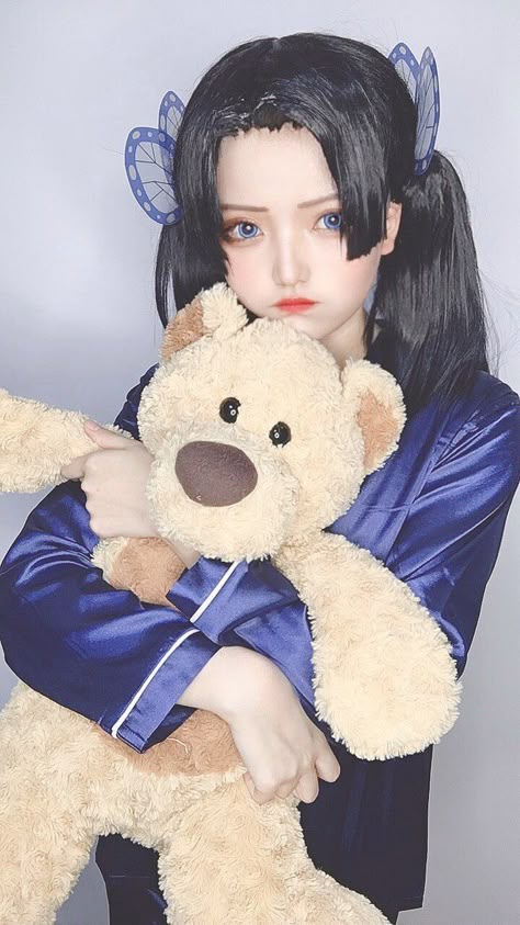 Aoi Kanzaki Cosplay, Aoi Cosplay, Demon Slayer Party, Belle Drawing, Manga Demon Slayer Wallpaper, Aoi Inosuke, Demon Slayer Cosplays, Cosplay Demon Slayer, Kny Cosplay