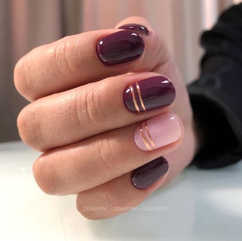 Cranberry Nails, Plum Nails, Boho Nails, Simple Fall Nails, Maroon Nails, Fingernail Designs, Fall Gel Nails, Nail Prep, Gel Nail Colors