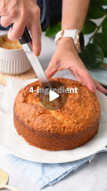 Carine Claudepierre on Instagram: "Yogurt Cake (vegan) 🌱Comment 'CAKE' and I'll DM the recipe to your inbox 🌱Follow @theconsciousplantkitchen for more Easy Baking 
As a kid, the first cake recipe I learned to make was a “gâteau yaourt,” which means, in French, yogurt cake. In this French recipe, all the ingredients were measured from a simple yogurt pot. I created this vegan yogurt cake inspired by this childhood cake recipe, except I used US measuring cups for precision. This 4-ingredient Yogurt Cake is super easy to make in less than 10 minutes, and its batter is moist and sweet. The flavor of the cake comes from the choice of yogurt. I like to bake with vanilla cashew yogurt. It adds a lovely vanilla flavor to the crumb. Using lemon yogurt or strawberry yogurt will create a range of y Date Nut Bread, Food Reels, Vanilla Plant, 2024 Recipes, Healthy Plan, Lemon Yogurt, Plant Based Cookbook, Almond Extract, Kinds Of Desserts