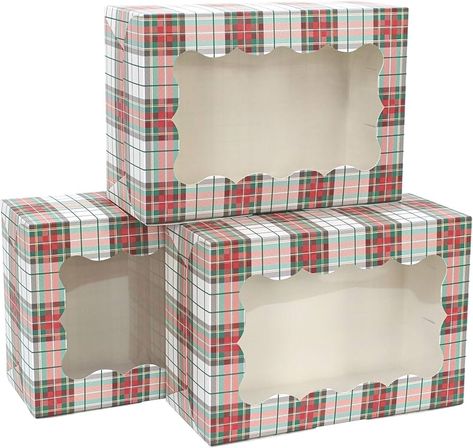 Amazon.com: Polka Dot Cookie Boxes - 12 Pack - White Polka Dot Cookie Boxes with Window - Craft Brow Bakery Gift Boxes for Birthday, Cupcakes, Pastries, Strawberries, Macarons, Wedding, Candy, & Treats - Large: Industrial & Scientific Cookie Gift Packaging, Window Cookies, Christmas Cookie Boxes, Cookie Gift Boxes, Christmas Cookies Packaging, Tartan Plaid Christmas, Christmas Treats Boxes, Christmas Cookies Gift, Cookie Exchange Party