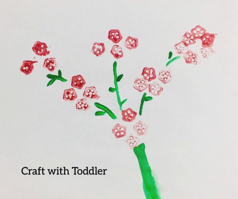 Vegetable stamping activities for kids - okra stamping | Preschooler activities | Mom toddler activity | crafts with toddler Vegetable Stamping, Okra Crafts, Vegetable Printing, Art Ideas For Kids, Kids Vegetables, Vegetable Prints, Vedic Art, Toddler Art, Activity For Kids