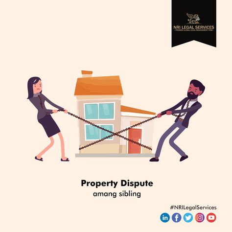 Property disputes between siblings are a common occurrence in India. Property related matters often lead to family feuds. In terms of assets, one should divide one’s property equally among your children to avoid resentment.   #PropertyDisputes #FamilySettlement #Will #IntestateSuccession #NRILegalServices #LawFirm Lawyer Quotes, Properties Of Matter, Family Feud, Legal Services, Thought Process, Legal Advice, Law Firm, Lawyer, India