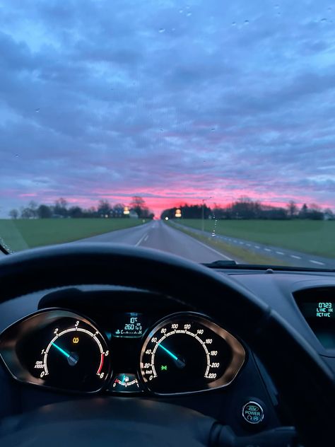 #car #drive #sunset Learn How To Drive A Car, Learning Driving Aesthetic, Car Vision Board Pictures, Learning To Drive Aesthetic, Driving Affirmations, Aesthetic Drive, Prayer Vision Board, Driving Aesthetic, Driving Class