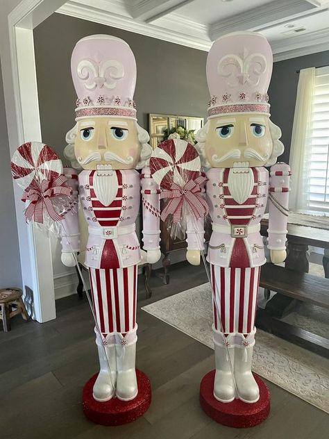 Viral Nutcracker Walmart, Repaint Nutcracker, Walmart Nutcracker Painted, Walmart Nutcracker Painting Ideas, Diy Painted Nutcracker, Walmart Nutcracker Makeover, Nutcracker Painting Ideas, Porch Nutcracker, Nutcracker Makeover