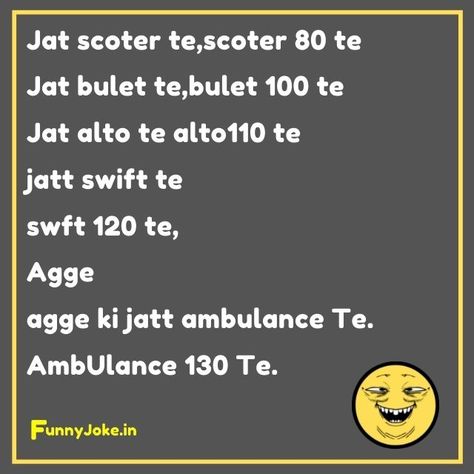 Agge Ki Jatt Ambulance Te.......... #punjabi #chutkule #punjabichutkule #funny #funnychutkule #PunjabiJokes #Jokes Birthday Wishes In Punjabi, Sister Happy Birthday, Funny Chutkule, Punjabi Jokes, Unique Birthday Wishes, Punjabi Funny, Wishes For Sister, Birthday Wishes For Sister, Wife Jokes