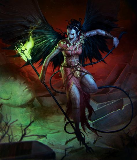 ArtStation - Erinyes Erinyes Art, Fairy Artwork, Fantasy Monster, Roleplaying Game, Fantasy Art, Quick Saves, Art