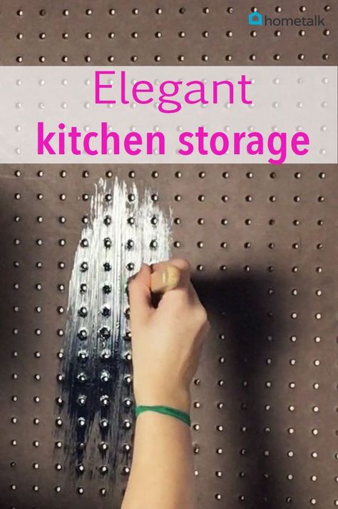 This is so easy! Pegboard Kitchen, Organization Vanity, Organization Shelves, Organize Life, Storage Idea, Closet Organization Diy, Diy Wall Shelves, Vanity Makeup, Organization Diy