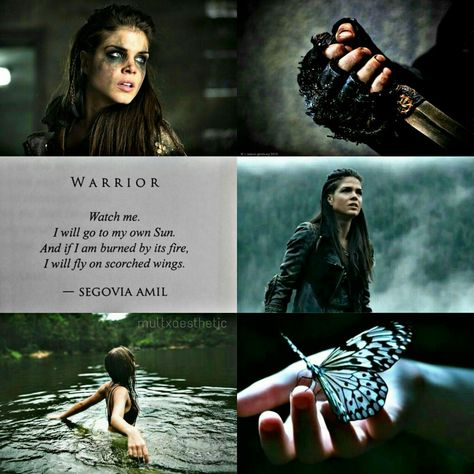 Octavia Blake Aesthetic, Warrior Makeup, Segovia Amil, Octavia Blake, Marie Avgeropoulos, Fav Character, Aesthetic Pictures, Daenerys Targaryen, Tv Series