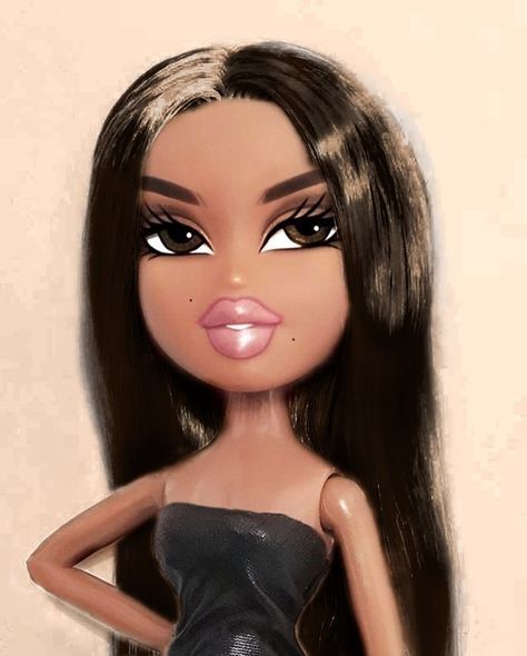 Bratz Doll Brown Hair Brown Eyes, Brown Hair Bratz Doll Profile Pic, Bratz With Brown Hair, Bratz Brown Hair Brown Eyes, Brunette Bratz Doll Profile Pic, Brown Bratz Doll, Bratz Brunette, Bratz Brown Hair, Brunette Bratz Doll