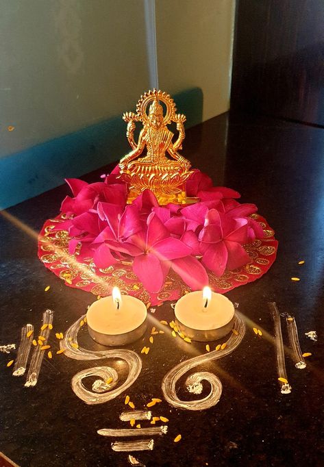 Lakshmi Poojan Diwali Decoration Design, Lakshmipujan Decoration, Vaibhav Lakshmi Pooja Decoration, Laxmipujan Decoration Diwali, Laxmi Poojan Diwali Decoration, Lakshmi Pujan Decoration, Laxmi Pooja Decoration At Home, Laxmi Pooja Rangoli, Laxmi Pooja